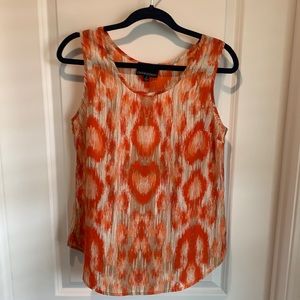 Cynthia Rowley Orange Pattern Tank
